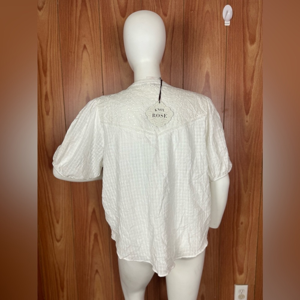 Know Rose‎ Ivory Plus Size Top XXL - Picture 4 of 4